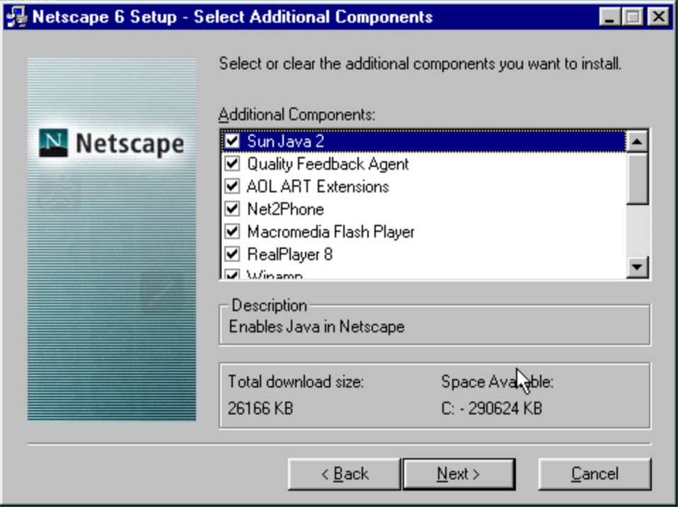 installing netscape 6